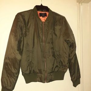 Green bomber jacket